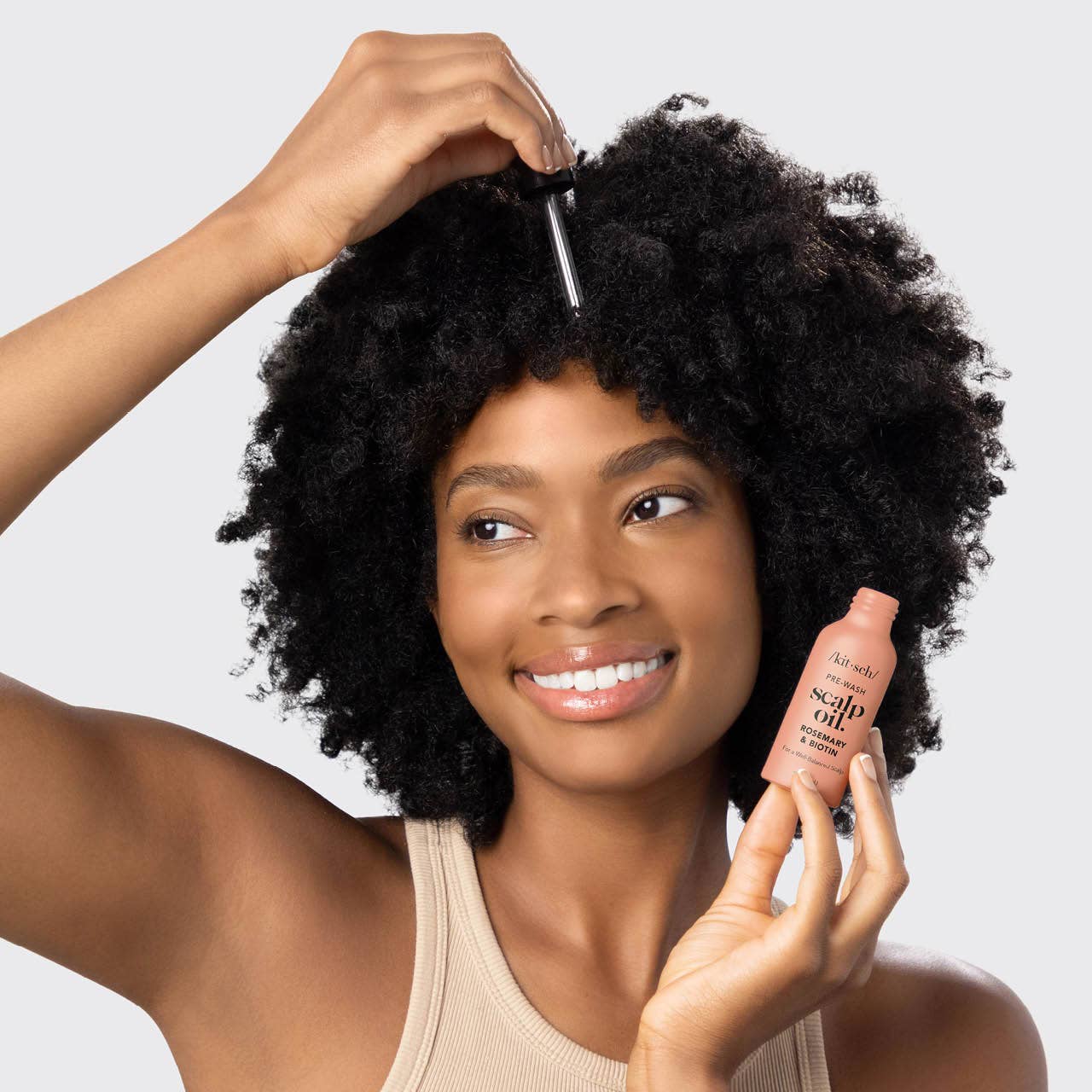 Kitsch Rosemary Scalp & Hair Oil: Strengthen hair with kitsch rosemary scalp & hair strengthening oil with biotin.