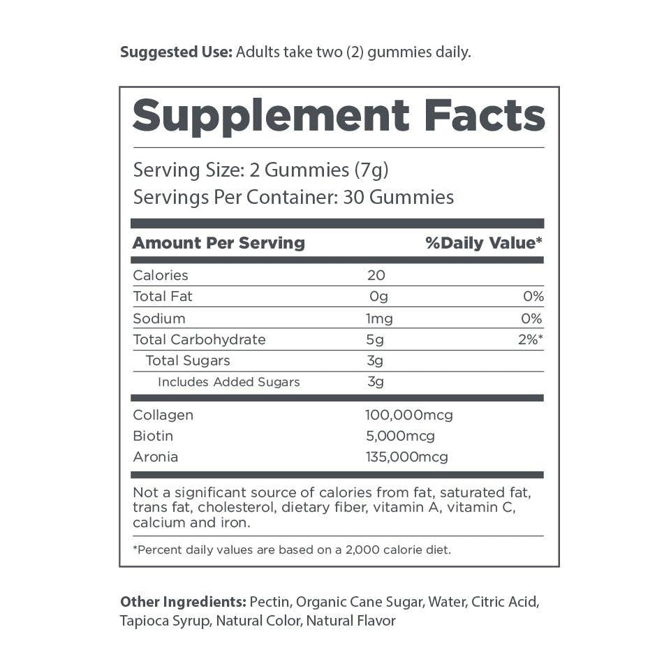Collagen and Biotin Gummies