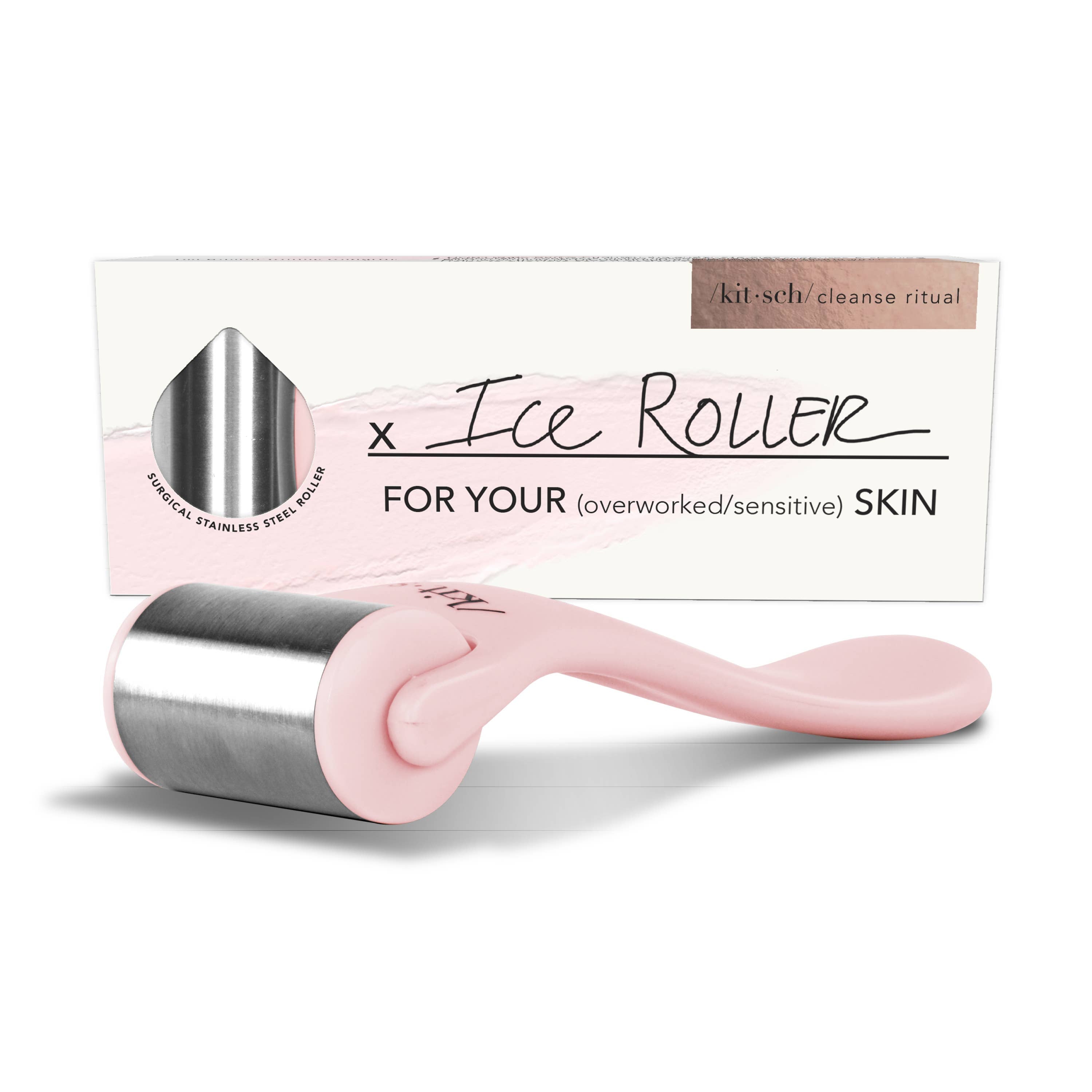 Pink Stainless Steel Ice Roller for Face, combining soothing pink ice roller benefits with durable stainless steel design.