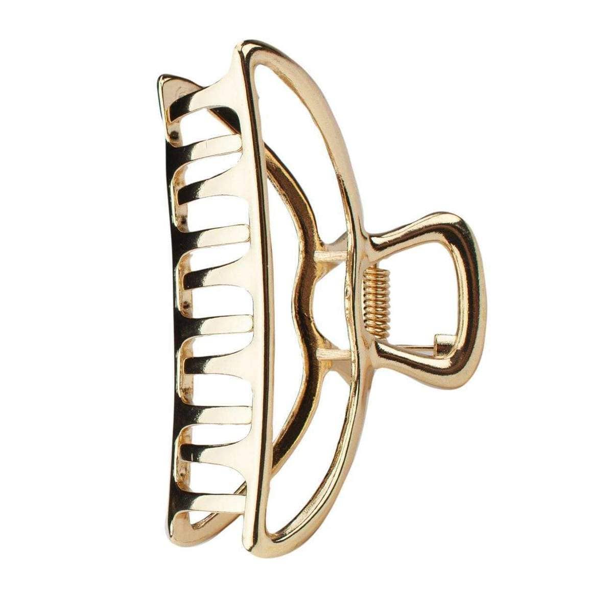 Elegant Gold Open Shape Bow Claw Clip with luxurious gold finish blending the beauty of open shape and bow design - perfect for a stylish and sophisticated look